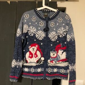 Teddy bear cardigan 100% cotton